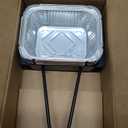 Grill Drip Pan for Home Depot Nexgrill 720-0830H 720-0830D 720-0896, Grease Catcher Cup Box for 720-0882A 720-0925P 720-0888S 720-0898, Grease Pan for Cuisinart CGG-7400, 15 Pack Aluminum Foil Liners