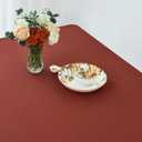 maxmill Rectangle Weaved Design Tablecloth Waterproof Spillproof Fall Table Cloth, Kitchen Dining Room Thanksgiving Decoration, Fabric Table Cover Halloween Party, 60 x 84 Inch, Rustic Brick