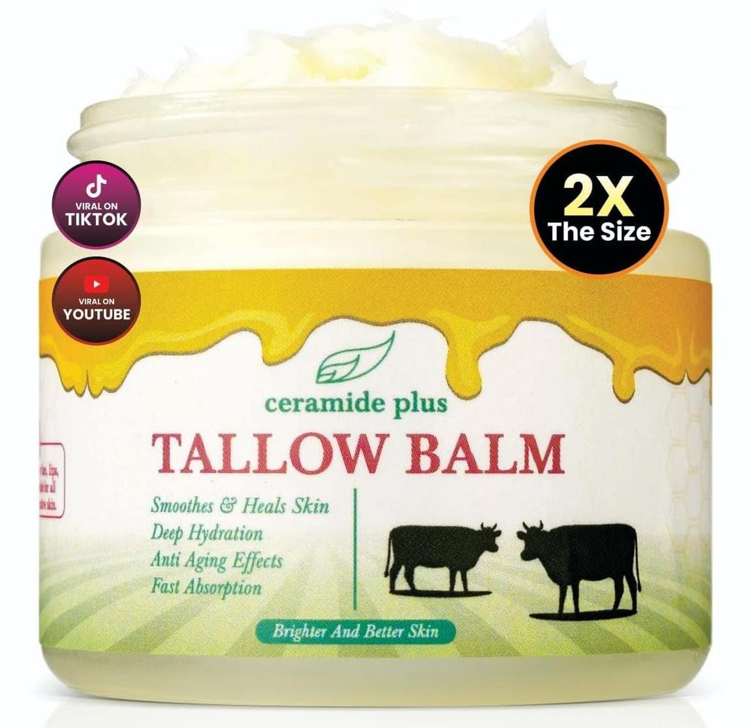 Whipped Beef Tallow Balm,Manuka Honey & 100%Grass-Fed,2oz, (Unscented/Herb-Infused), Skin Care and Face cream