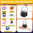 Halloween Party Favors Bulk for Kids, 60 Pack Prefilled Witch Cauldrons with Halloween Toys for Halloween Party Supplies, Halloween Goodie Bag Fillers, Miniatures Novelty Toys