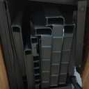 Sterilite 4 Shelf Cabinet, Lockable Utility Storage w/ Adjustable Shelves, Gray - Plastic Shelving Unit for Organizing Garage, Pantry, Basement, Laundry Room or Mudroom (One Size)