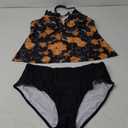ZAFUL 2025 Swim Suits for Women Tankini Tummy Control Swimsuits Bathing Suit Two Piece Swimsuit Split Neck Bathing Suits (X-Large, Coral Floral)