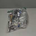 2-Handle Widespread Waterfall Roman Bathtub Faucet Tub Filler with Valve, Brushed Nickel