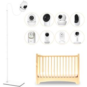 Baby Monitor Floor Stand Holder Compatible with HelloBaby, Nanit Pro & Flex Stand, Owlet, Infant Optics, Motorola, VAVA, 37.4" - 69" Adjustable Height Universal Baby Camera Floor Stand Mount