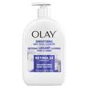 Olay Face Wash, Daily Facial Cleanser with Retinol, Peptides & Glycerin - Smoothing, Noursihes Skin Surface, Hydrates while Cleansing - Sulfate-Free, Paraben-Free, 16 Oz
