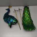 Solar Metal Peacock Garden Stake Light – Outdoor Decorative Peacock Statue for Lawn, Patio, and Backyard Decoration, 28inches