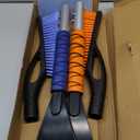 EcoNour 27" Car Snow Brush and Ice Scrapers for Car Windshield (2 Pack) | Scratch Free Bristle Head Snow Brush & Tough Window Snow Scraper with Aluminium Body | Snow Removal Winter Car Accessories (Blue & Orange)