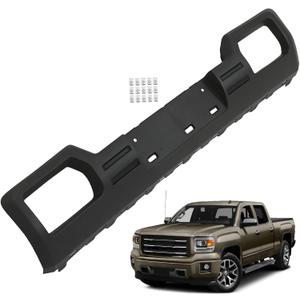 Black Plastic Front Bumper Valance Panel Replacement for 2014-2015 Sierra 1500 GM1053100