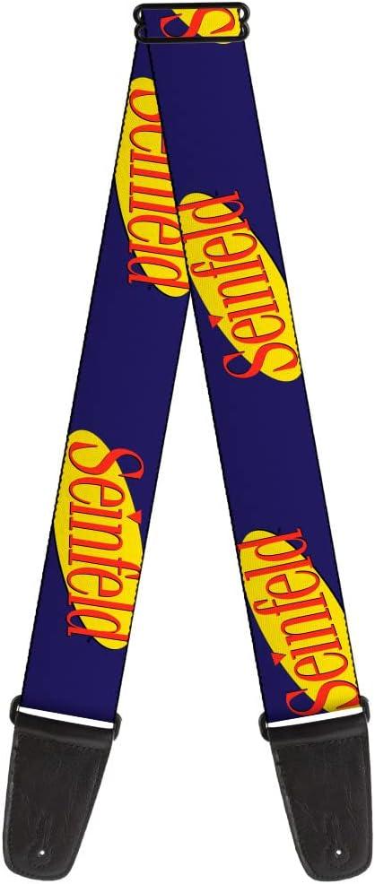Buckle-Down Guitar Strap - SEINFELD Spotlight Logo Navy/Yellow/Red - 2" Wide - 29-54" Length