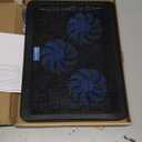 TECKNET Laptop Cooling Pad, Portable Slim Quiet USB Powered Laptop Notebook Cooler Cooling Pad Stand Chill Mat with 3 Blue LED Fans, Fits 12-17 Inches (Black)