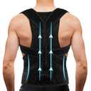 Back Brace Posture Corrector for Women Men -Adjustable and Breathable Support Scoliosis for Waist - Improve Back Posture for Body Correction and Lumbar Support L(33"-37")