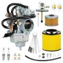 EOPOAYI Recon 250 Carburetor Carb Kit Compatible with TRX 250 TRX250 Fourtrax TRX250EX TRX250TM TRX250TE TRX250ES TRX250ER 1997-2001 2002-2007 ATV Quad 4 Wheeler Parts with Fuel Valve Petcock, Missing Details