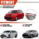 Roof Rack Cross Bars for 2011-2020 Toyota Sienna 396lbs Lockable Roof Rails Crossbars Anti-Theft Roof Rackfor Cargoes, Bicycles, Kayaks, Luggage Racks, Suitcases, Canoes
