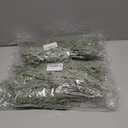 2 x Set of 24 Christmas Artificial Pine Branches 12.6" Faux Plants Evergreen Cedar Picks Fake Pine Needles Leaves Sprigs Winter Greenery Stems for Xmas Tree DIY Wreath Garland Holiday Accessories (Snow)