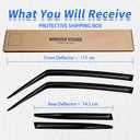 Window Rain Guards Compatible 2015-2024 Jeep Renegade 4PC Window Visors Vent Shade Deflector Tape On