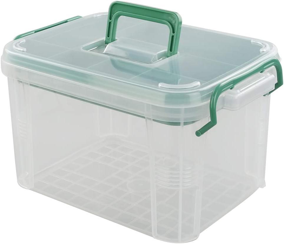 First Aid Kit Container, Clear Organizer Box, Medicine Storage Organizer