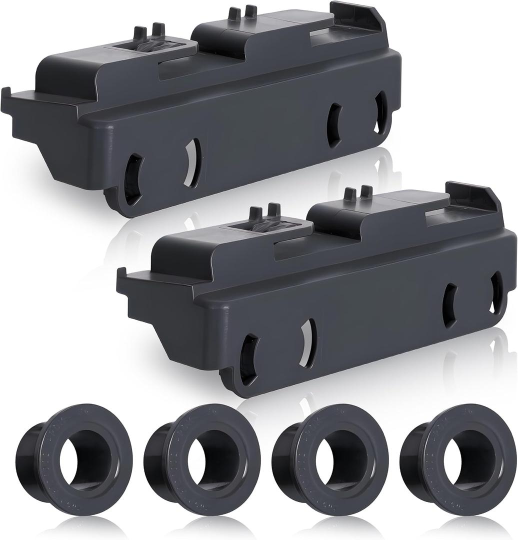 PartsBroz WD28X27241 Dishwasher Rack Carrier and Roller Kit (2-Pack) for GE General Electric Hotpoint AP6990367 PS16219735 GDF510PSR5SS GDP665SYN3FS GDT550PYR0FS GDT550PYR3FS GDT535PGR6BB GDT550PGR7BB