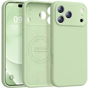 Ktele Magnetic for iPhone 17 Pro Case [Compatible with Magsafe] [Premium Silicone Satin-Smooth Touch] Slim Shockproof Anti-Scratch Microfiber Lining Case, 6.3 inch, Matcha