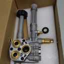 Pressure Washer Pump Head Assembly AR43361,Troy Bilt SRMW2.3G28 SRMW2.4G28 Pumps, AR43361 Pressure Washer Pump Head, Replacement for Annovi Reverberi Toro for Troy Bilt with Unloader and Relief Valve