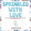Sprinkle with Love Baby Shower Decorations Blue Sprinkle with Love Balloon Banner Decor Donut Theme Pastel Balloons Decorations for Boy Donut Pastel Confetti Baby Shower Party Supplies