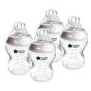 Tommee Tippee Natural Start Anti-Colic 9 oz BPA Free Baby Bottles, 0+ Months, Slow Flow Breast-Like Nipple, Self Sterilizing, Designed for Seamless Transition Between Bottle & Breast, Clear, Pack of 4
