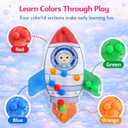 3 x Sean's Choice Color Sorting Toys for Toddlers, Roadtrip Travel Essenstial Fine Motor Autism Fidget Preschool Classroom Activities for Kids Easter Basket Stuffer (Rocket)