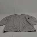 Maroway Womens Cardigan Solid Color Long Sleeve Open Front Chunky Knit Sweater Outwear (Large, Grey)