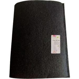 Cut-to-Fit Activated Carbon Filter Sheet Charcoal Air Vent Filters Pad Black Range Hood AC Replacement Fabric Filter 1 Pack 16" x 48" x 0.2" (16 x 48 x 0.2)
