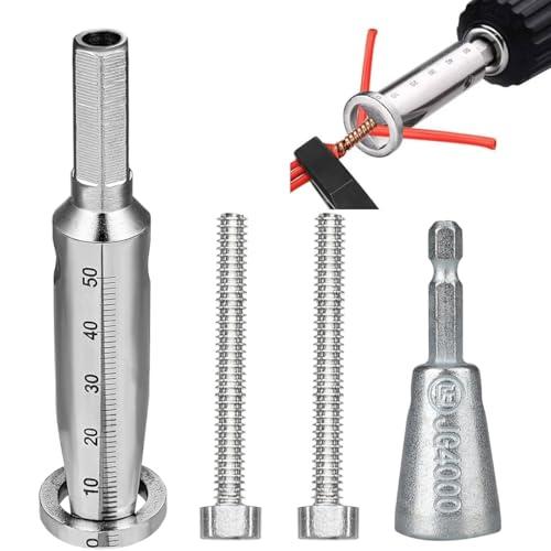 Wire Twister Tool for Drill, Wire Stripper for Drill, 2-6 Way Wire Nut Twister, Electrical Wire Twister, Fast Electric and Hand Wire Stripper and Twister for Cable Quick Stripping or Twisting 2Set, Pack 2