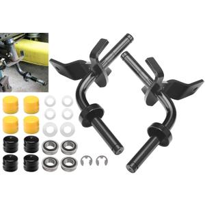 532403087 532403088 Front Axle Steering Spindles & Front Wheel Bearing RH/LH 596873701 596873601 Compatible with Craftsman Poulan Husqvarna Replace 403087 194743 403088 194744