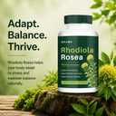 soluma Rhodiola Rosea 400mg Capsules, Adaptogen Supplement for Stress, Focus & Energy Support, Non-GMO, 60 Capsules, BBD: 01/2027