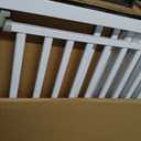 51'' Extra Tall Cat Gate for Doorways 30-49.2'' Wide, Climb Proof Pet Dog Gates for Kitten Dogs, Pressure Mounted No Drilling Cats Fence Barrier White