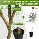Big Artificial Olive Tree Large Faux Trees Indoor Outdoor Realistic Floor Plant Tall Fake Plants for House Modern Home Living Room Bedroom Office Front Porch Decor Outside Patio para decoracion