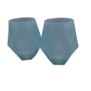 Wine2Go Diamond Silicone Wine Glasses 9oz