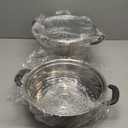 Kirecoo 3.2QT Steamer for Cooking - Stainless Steel Steam Pot with Steamer Basket, Cooking Stock Pot with Silicone Handle, Lid for Vegetable, Dumplings, Soup, Food, 3Ply Bottom Boiling Stew Cookware