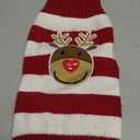 NACOCO Dog Reindeer Sweaters Dog Sweaters New Year Christmas Pet Clothes for Small Dog and Cat (Red, Small) 