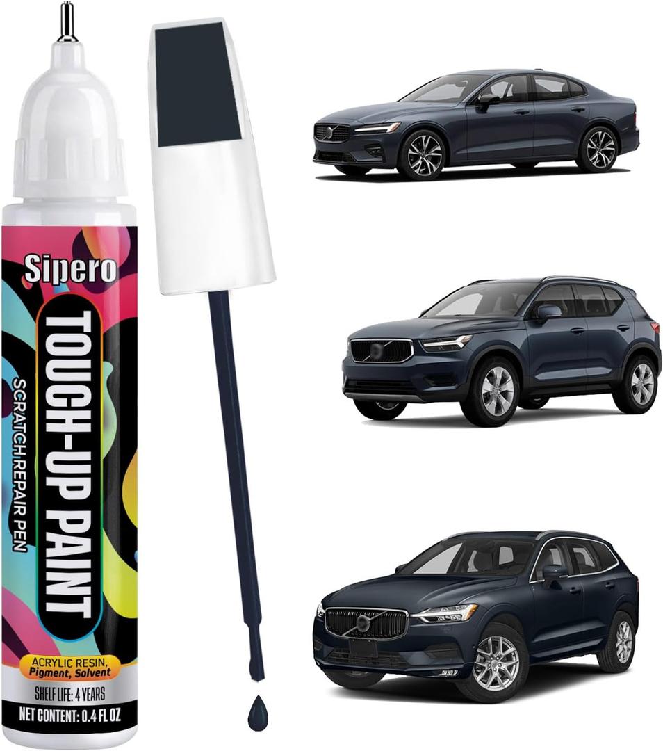 Denim Blue Metallic (723) for Volvo Touch Up Paint Pen - Exact OEM Match Repair Kit for Chips & Nicks - Compatible with XC40, XC60, S60, V60