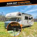 BYERN AUTO RV Slide Out Support Jacks-Adjustable from 19" to 47", Set of 2 Heavy-Duty Camper Slide Out Stabilizer Jacks, Supporting Up to 5,000 lbs Capacity, Ideal for RV, Camper and Travel Trailer