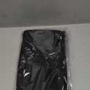 SLKQG Black Linen-Look Placemats Set of 8, Heat Resistant & Machine Washable Double-Layered Cloth Placemats for Dining Table, Indoor/Outdoor Use, Non-Slip Kitchen Table Mats (8, Black)