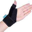 2U2O Compression Reversible Thumb & Wrist Stabilizer Splint(Improved Version) for BlackBerry Thumb, Finger, Pain Relief, Arthritis, Tendonitis, Sprained, Carpal Tunnel, Stable, S-M