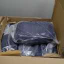 Trlyc 100 Pcs Spandex Chair Covers for Dining Chairs Stretch Polyester Dining Chairs Slipcovers for Wedding Party Decor Banquet Flat-Front Chair Cover (Navy Blue) (Navy Blue-for Banquet)