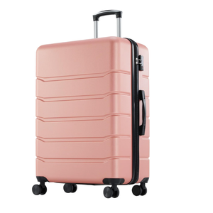 Sweetcrispy 28 Inch Checked Luggage, Suitcase with Spinner Wheels
Expandable, ABS Hard Shell, Lightweight, Rolling, Smooth, TSA Lock, Business Trips and Daily Vacations, Pink
