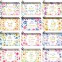 Ganeen 24 Pcs Inspirational Cosmetic Bags for Women Small Makeup Bag Makeup Pouch with Zipper Motivational Quotes for Women Coin Purse Girlfriends Coworkers Friends Gift(Religion)