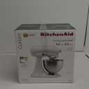 KitchenAid Classic Series 4.5 Quart Tilt-Head Stand Mixer K45SS, White & 6-Wire Whip for 3.5 Quart Tilt Head Stand Mixers, Metallic