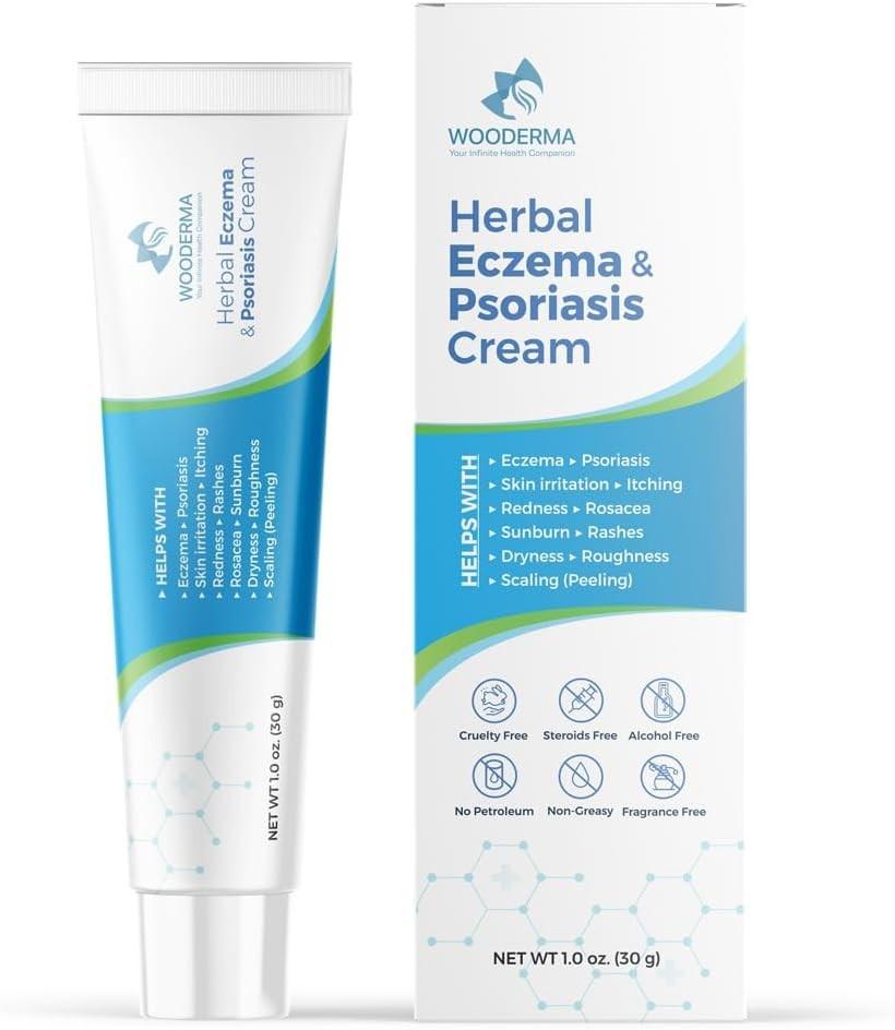 WooDerma Eczema and Psoriasis Cream – Maximum Strength, Hydrating