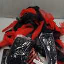 Halloween Witch Cosplay Costume for Women Witch Hat Layered Puffy Tutu Skirts Striped Tights Shoe Cover Gloves