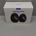 Bluedee Computer Speakers for Desktop PC, 20W Peak Power Bluetooth 5.4 USB/USB-C Powered PC Speakers with RGB Glow, Plug & Play Clear Stereo Sound with Enhanced Bass for Desktop, Laptop & Home Office