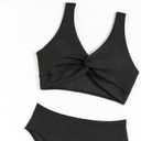 2 x J.E Sterguard Two Piece Swimsuits Teen Bikini Color Block Girls' Swimwear Ribbed Swimsuits Size 8-16