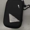 Case Compatible with Samsung T7/ T7 Touch Portable SSD 1TB 2TB 500GB USB 3.2 External Solid State Drive, Travel Carrying Storage Organizer Fits for USB Cables and More Accessories (Full Black)