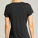 Haimont Women's Quick Dry Short Sleeve T-Shirts V-Neck UPF 50+ Tops Workout Athletic Fitness Running, Moisture Wicking